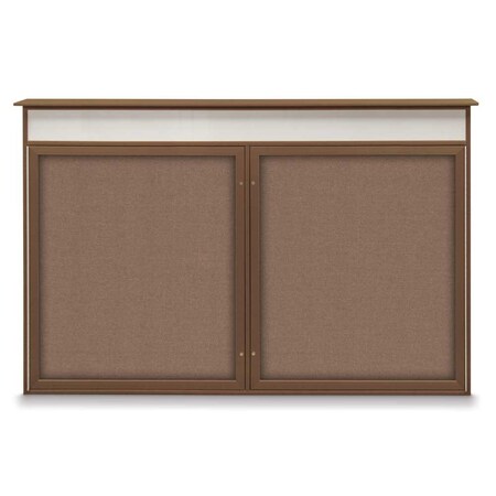 United Visual Products Open Faced Traditional Corkboard, 96x48" UV647A-GOLD-CLOUD